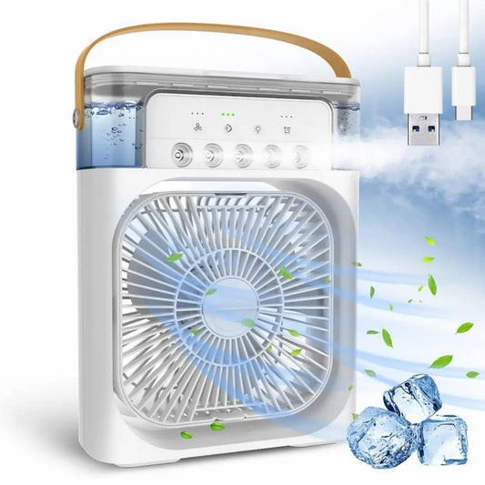 Mini Cooler for Room Cooling AC Portable Mini Fan Artic Cooler with 7 Co (off White)